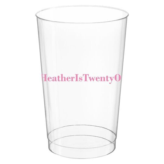 Create Your Hashtag Clear Plastic Cups